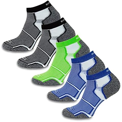 More Mile New York (5 Pack) Coolmax Cushioned Running Socks - 8.5 - 10.5 Cover