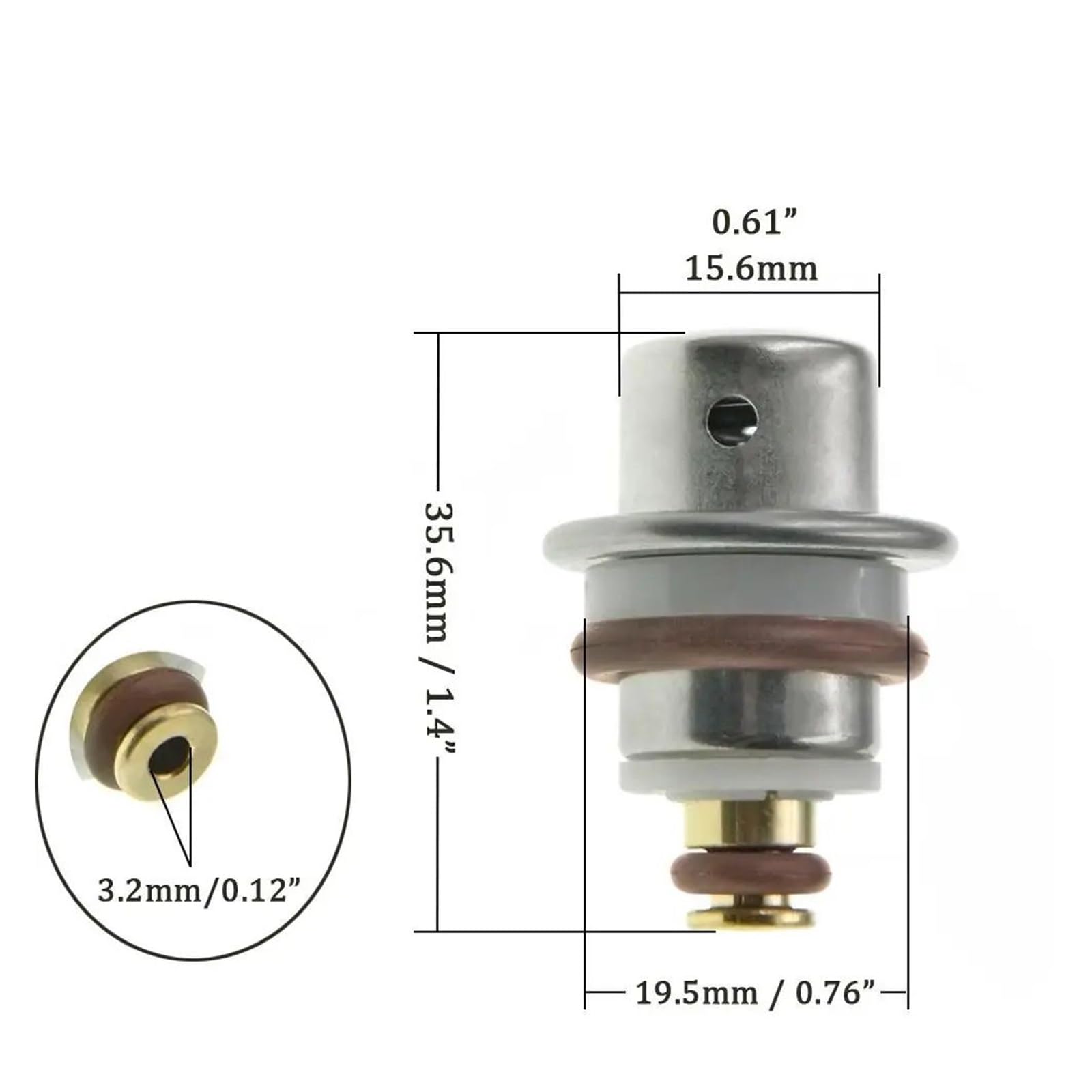 Regulador de presión combustible, Compatible for Chevrolet, Spark Matiz 1.2L 2011-2014 PR4203 13582544 11280E DS11280 válvula reguladora de presión de combustible