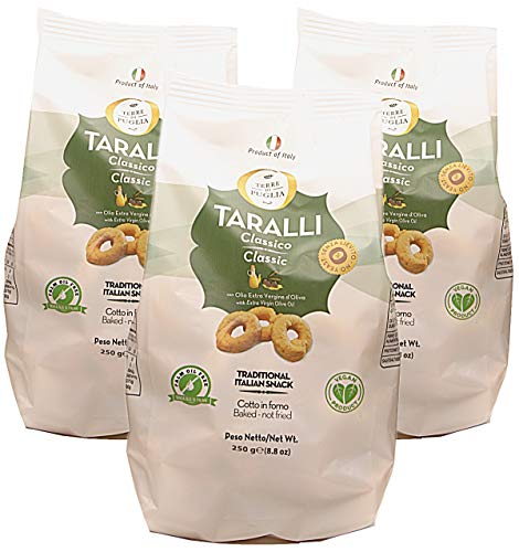 Terre Di Puglia Taralli クラシック 8.5オンス (3パック)