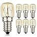 Produktbild FOXNSK 6 Stück Backofenlampe 14W 300 Grad, E14 T22 230V Backofen Glühbirne, Dimmbar, 100lm, 2700K Warmes Weiß, 1200h, Backofenlampe Led für Salzlampe Kühlschrank Nähmaschine Weihnachtsstern