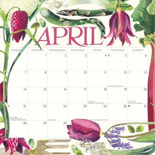 Emma Bridgewater Veg, Fruits, Flowers Garden Wiro Wall Calendar 2025 (PFP)