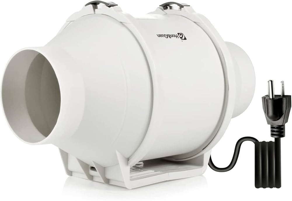 Amazon | Hon&Guan ダクトファン 100mm 強力 省エネ 静音 ダクト用