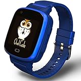 2021 Best 4G GPS Tracker Unlocked Wrist Smart Phone Watch for Kids with Sim Camera Video Call Fitness Tracker Birthday for Children Boys Girls iOS Android Smartphone (Blue)