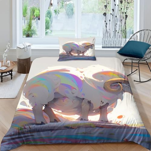 Housse de couette lit enfant arc-en-ciel pour des nuits de douceur - 2
