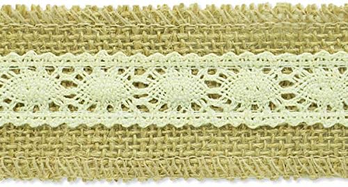 Trims by the Yard Becky Jute Lace Natural | (10 Yard Cut) Trim