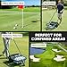 Hubxinly Golf Balls Collector Cart,Hand-Push Golf Ball Collector Picker, Holds Up to 350 Balls No Bending Over Upper Saving Time and Effort Pick Up The Ball Efficiently