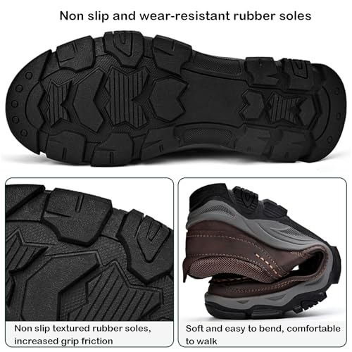 Men's Loafers Casual Slip On Shoes Soft Loafer for Men Lightweight Breathable Non Slip Walking Sneakers Comfortable Driving Shoes for Hiking4