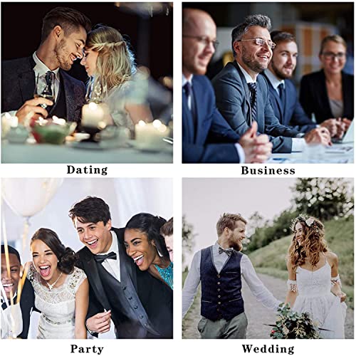 Image of HISDERN Vest and Tie Sets for Men Vests Paisley Floral Jacquard Necktie Pocket Square 3PCS Waistcoat for Suit or Tuxedo