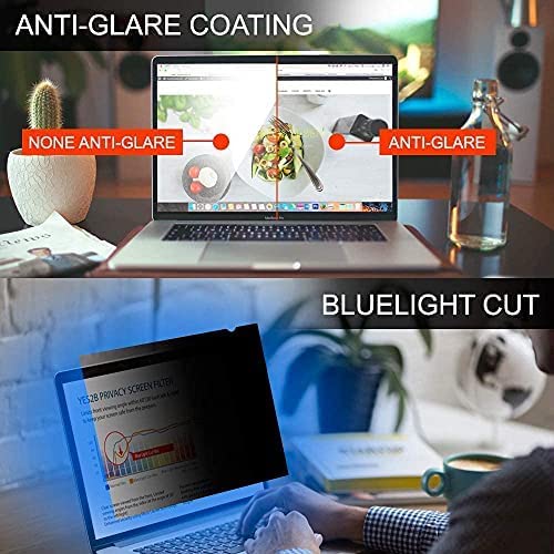 Image of PxIn 34 cm Privacy Screen Filter (16:9) NO Eye Strain | Anti Blue Light + Anti Glare | No Dry Eyes| Privacy Screen Protector