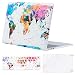 MOSISO MacBook Pro 13 Case 2019 2018 2017 2016 Release A1989 A1706 A1708 w/ & w/o Touch Bar,Plastic Pattern Hard Case&Keyboard Cover&Screen Protector Compatible Newest Mac Pro 13,World Map