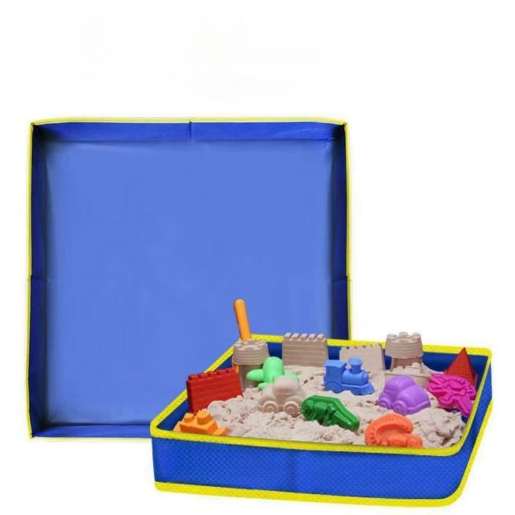 Amazon.co.jp: 砂場 家庭用 おもちゃ 砂遊び 室内 卓上 小型 折りたたみ 丈夫 サンドボックス 室内遊び 砂 収納 おもちゃ 耐久性  屋内 屋外 女の子 男の子 プレゼント (60*60*9cm) : おもちゃ