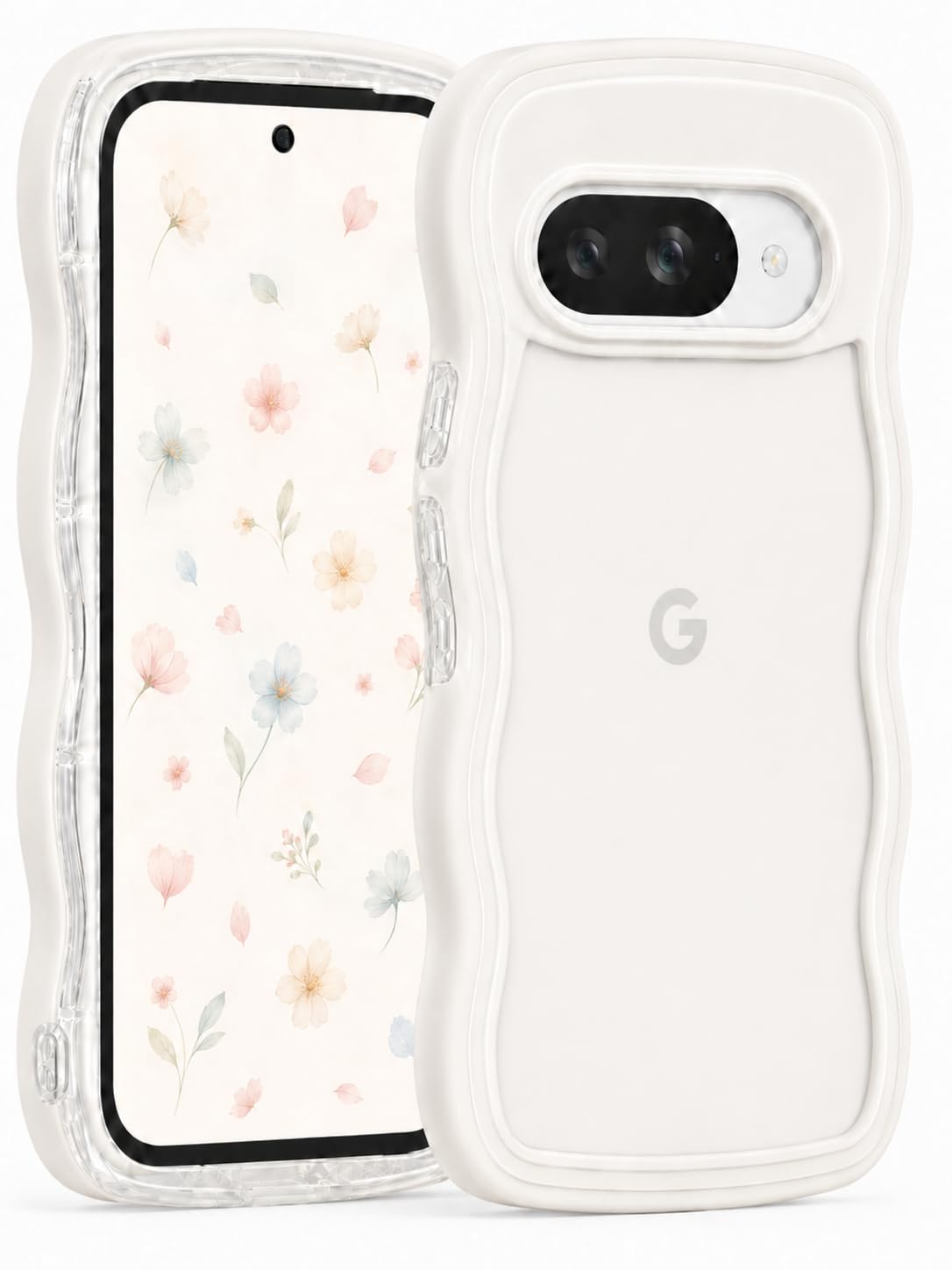 【美品】Google Pixel 9a ホワイト 箱、ケース付き Amazon.co.jp: Google Pixel 9a用 ケース ウェーブ ピクセル 9a 対応