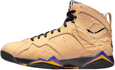 Jordan mens Air Jordan 7 , Vachetta Tan/Black/Taxi/Dark C, 10