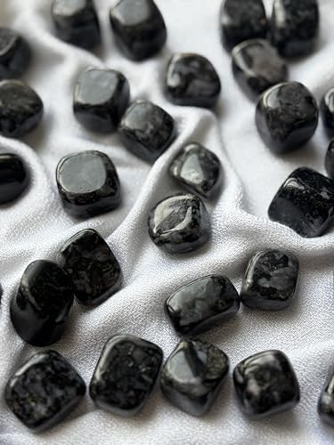 Image of Tumbled Stones, Natural Crystal Healing Stones, Home Office Decor, Aquarium Decorative Pebbles, Vase Fillers (Indigo Gabroo, 50)