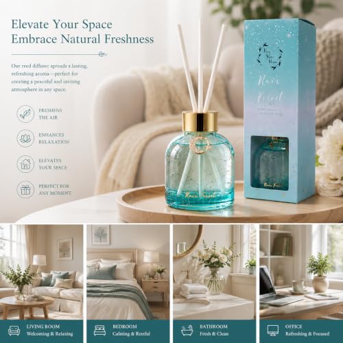 Reed Diffuser Set, Pretty Valley Home Difusor miniatura 7