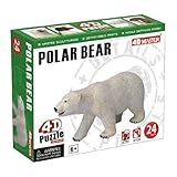 4D Master Polar Bear Model Puzzle (24 Piece), One Color
