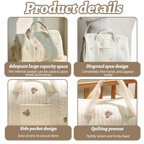 Sac à langer maternité chic grand format pour poussette - 3
