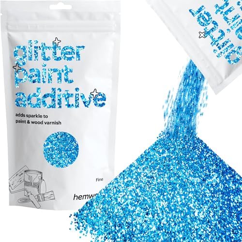 Hemway Glitter Paint Additive 100g / 3.5oz Crystals for Acrylic Emulsion Paint Interior Wall