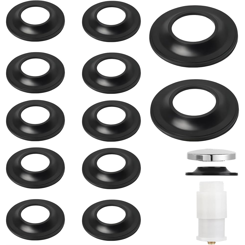 IJSDNVJNDX Universal Fit 12Pack Tub Stopper Gasket High Elastic Rubber Seal, Prevents Leaks for Bath Drain Assemblies-Fit for Tip Toe
