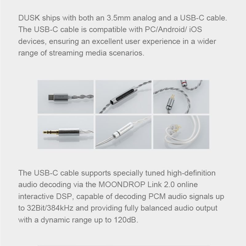 Amazon.co.jp: Moondrop x Crinacle Dusk 2DD+2BA+2Planarインイヤー