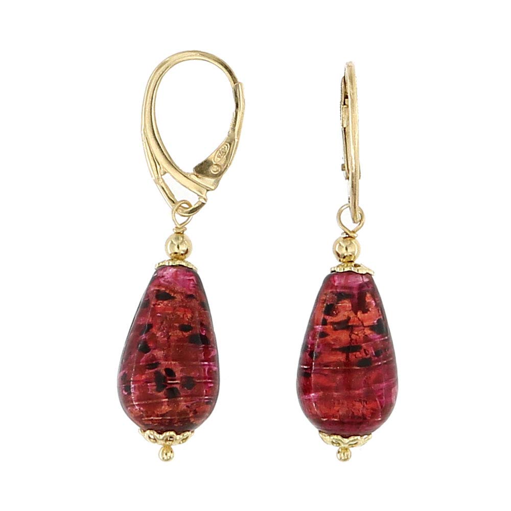 Venetiaurum - Orecchini per Donna con Perle a Goccia in Vetro Originale di Murano e Argento 925 - Gioiello Made in Italy Certificato