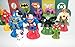 DC Superheroes Batman Superman Justice League Figure Set Toy of 12 with the Flash, Green Lantern, Krypto, the Joker Etc with Special ToyRing