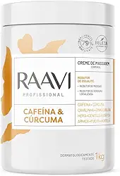 Raavi Creme De Massagem Cafeina E Curcuma 1 Kg