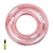 XP-Art Large Transparent Inflatable Tube Swim Tube Glitter Swim Ring Raft Durable Round Summer Pool Float Inflatable Swim Inner Tube for Summer Swim Pool Thicken (Pink) (120CM - Swim Ring)