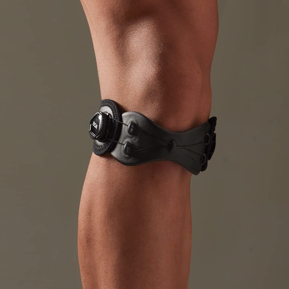 SOZO Boa - Rodillera micro ajustable para lesiones de rodilla, dolor, desgarro de menisco, ligamento cruzado anterior y artritis. Rodillera con almohadilla de gel para rótula (tamaño mediano)