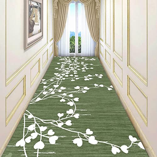 Alfombra verde de pasillo lavable para proteger suelos de cocinas y entradas 5