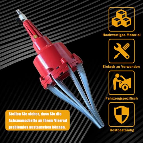 Acelectronic Achsmanschetten Spreizer, Druckluft Achsmanschettenspreizer Achsmanschetten Manschetten Spreizer Montage Werkzeug Montagekegel für Achsmanschetten | 20-120 mm | Achsmanschettenspreizer
