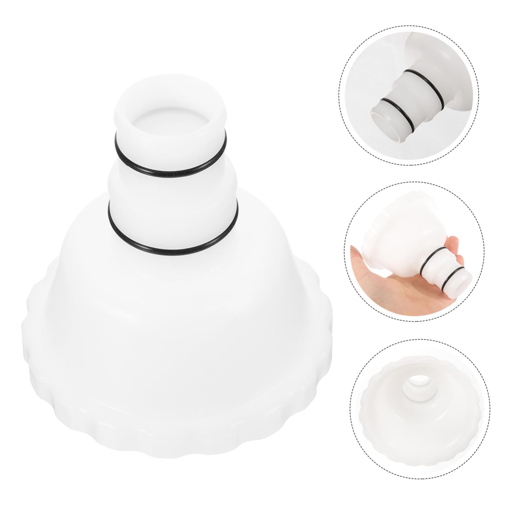 Kisangel 5piezas Adaptador De Manguera para Bomba De Piscina Conector Compatible Sistemas De Filtrado y Sumergibles Accesorio Duradero para De Manguera