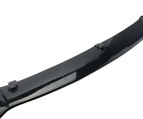 Miniatura 7 de 3 alerones de parachoques delantero negro brillante, compatible con Honda Civic 2016-2020, kit de carrocería de parachoques inferior, material de