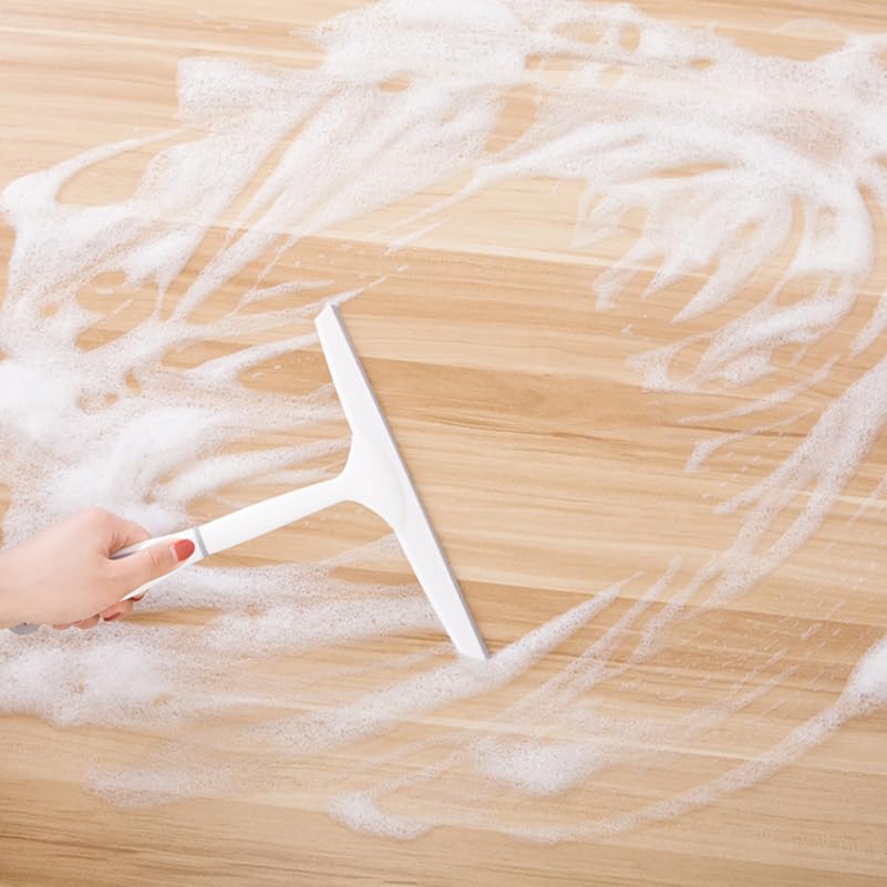 Image of GLEAVI Hand Squeegee Silicone Wiper Blades Silicone Scraper Window Cleaning Wiper Bathroom Water Wiper Cleaning Wiper Squeegee Cleaner Window Squeegee Glass Vacuum Cleaner