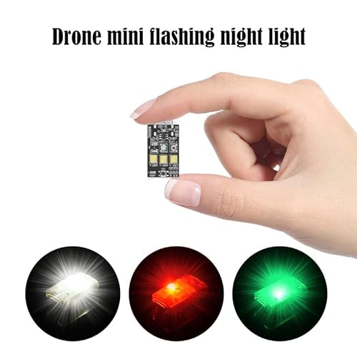 POFET Drone Strobe Light Blinklicht Antikollisions-LED Aufladbar für alle Drohnen Nachtflug Antikollisionslampe Zubehör