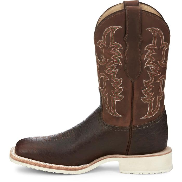 Justin Ryker 11" Western Boot - AQHA Collection with Oil & Slip-Resistant Crepe Outsole, Comfortable J-Flex Insoles, Square Toe4