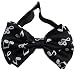 Black with White Music Notes Bow Tie
