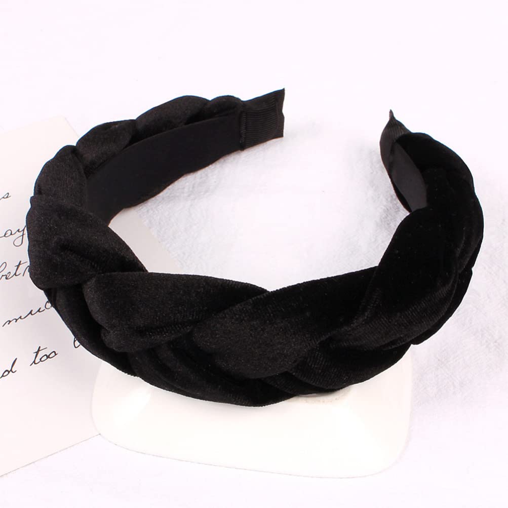 FOMIYES Diadema Ancha de Tela para Mujer Diseño de Encaje, 4 Piezas, Accesorio Cabello Cómodo y Único para Uso Diario