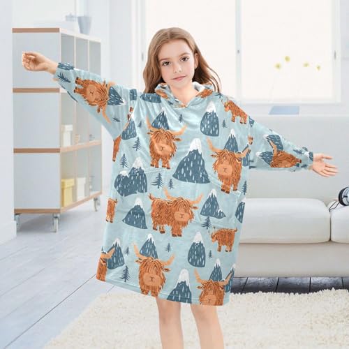 Couverture à capuche motif coquelicots cadeau idéal pour fille