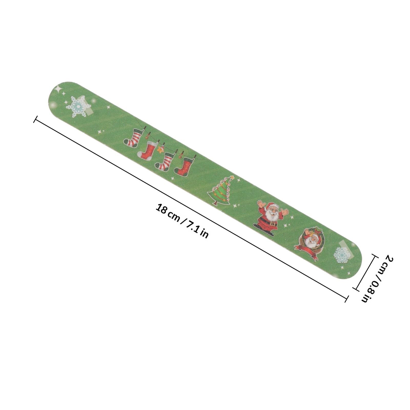 12 Stück Weihnachtsnagelfeilen mit Weihnachtsmotiv Profi Nagelfeilen aus Schmirgelpapier zum Entfernen von Kleber und Feilen von Falschen Nägeln für Selbstgemacht Zufälliger Stil