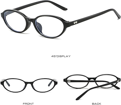 Miniatura 5 de ADE WU Gafas ovaladas de moda para mujer, lindos lentes retro de los años 90, con marco ligero y delgado