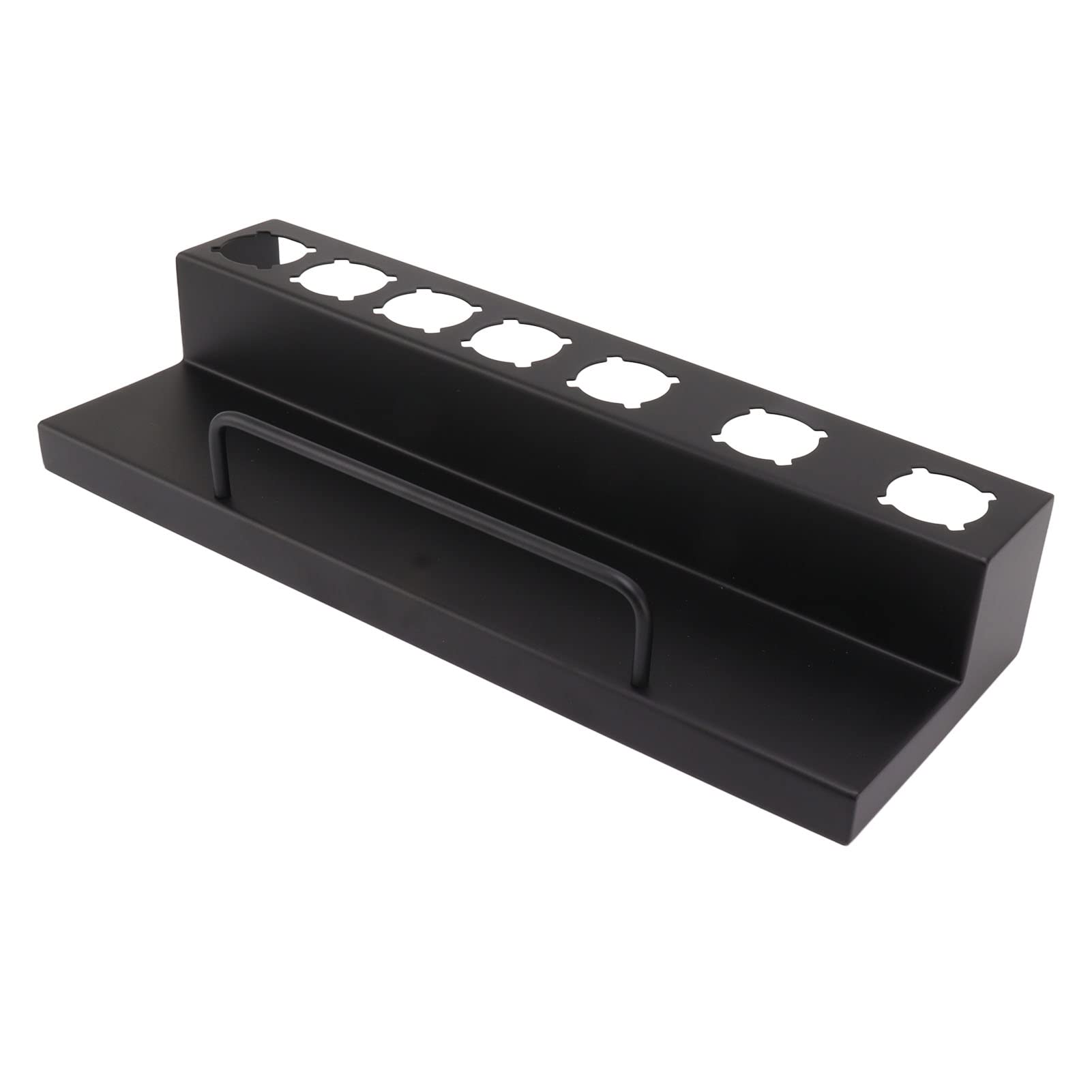 Organizador De Estante para Secador De Pelo Montado En La Pared para Rizadores, Planchas Y Planchas para El Cabello, Soporte De Almacenamiento De Acero Inoxidable con Tapete Antideslizante