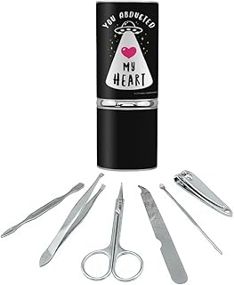 You Abducted My Heart Alien Love Funny Humor Stainless Steel Manicure Pedicure Grooming Beauty Care Travel Kit