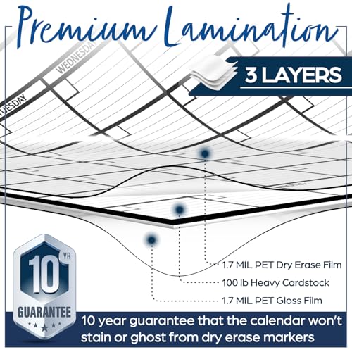 large dry erase calendar for wall 36x48 large wall calendar dry erase big white board for office home amp school giant erasable whiteboard jumbo monthly undated reusable white board planner