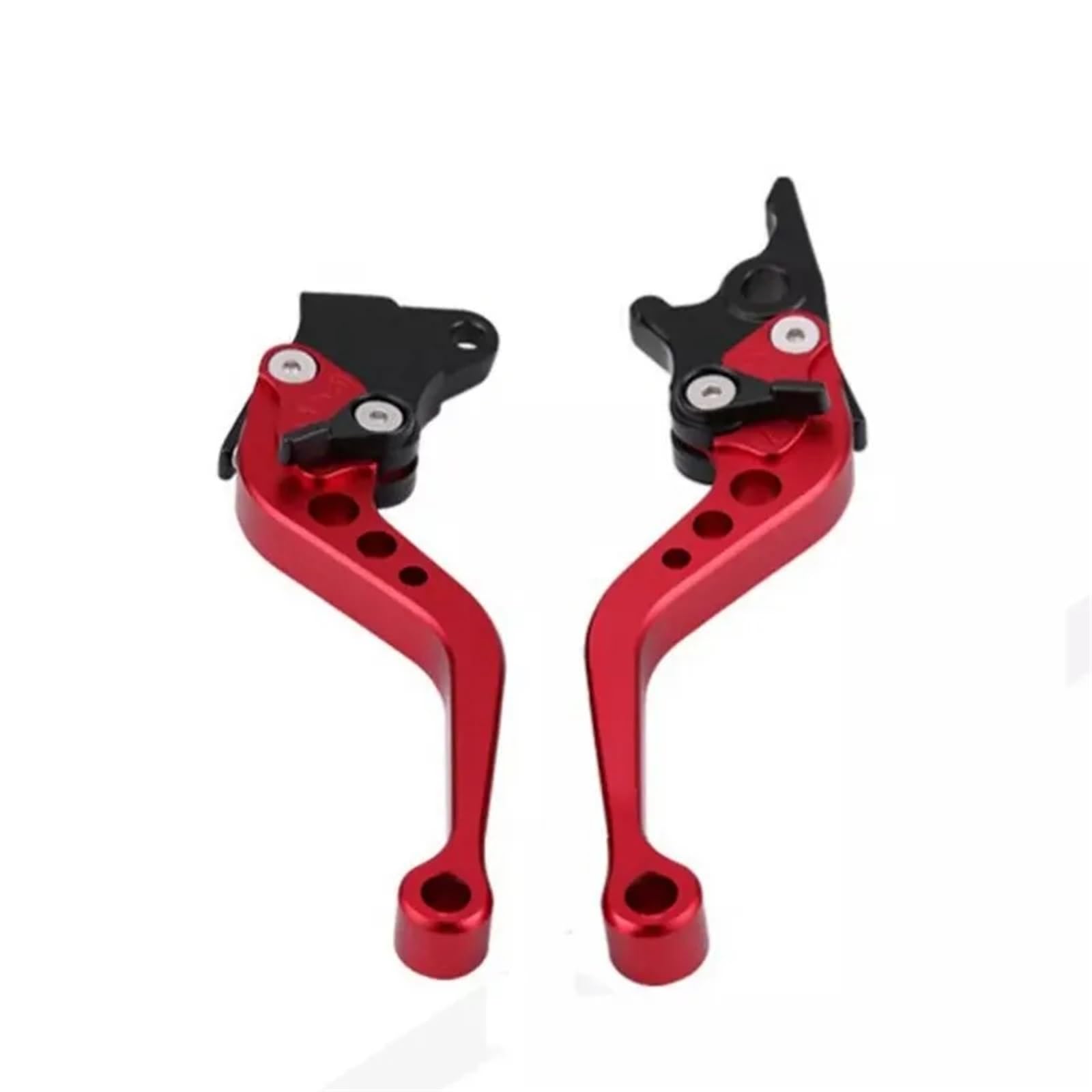 Gjihkwgz Motorcycle Brake Clutch Lever for BMW for Suzuki Universal Motorcycle Clutch Brake Handle Drum Lever Motorbike Accessories Alloy CNC Clutch Brake Lever(Red)