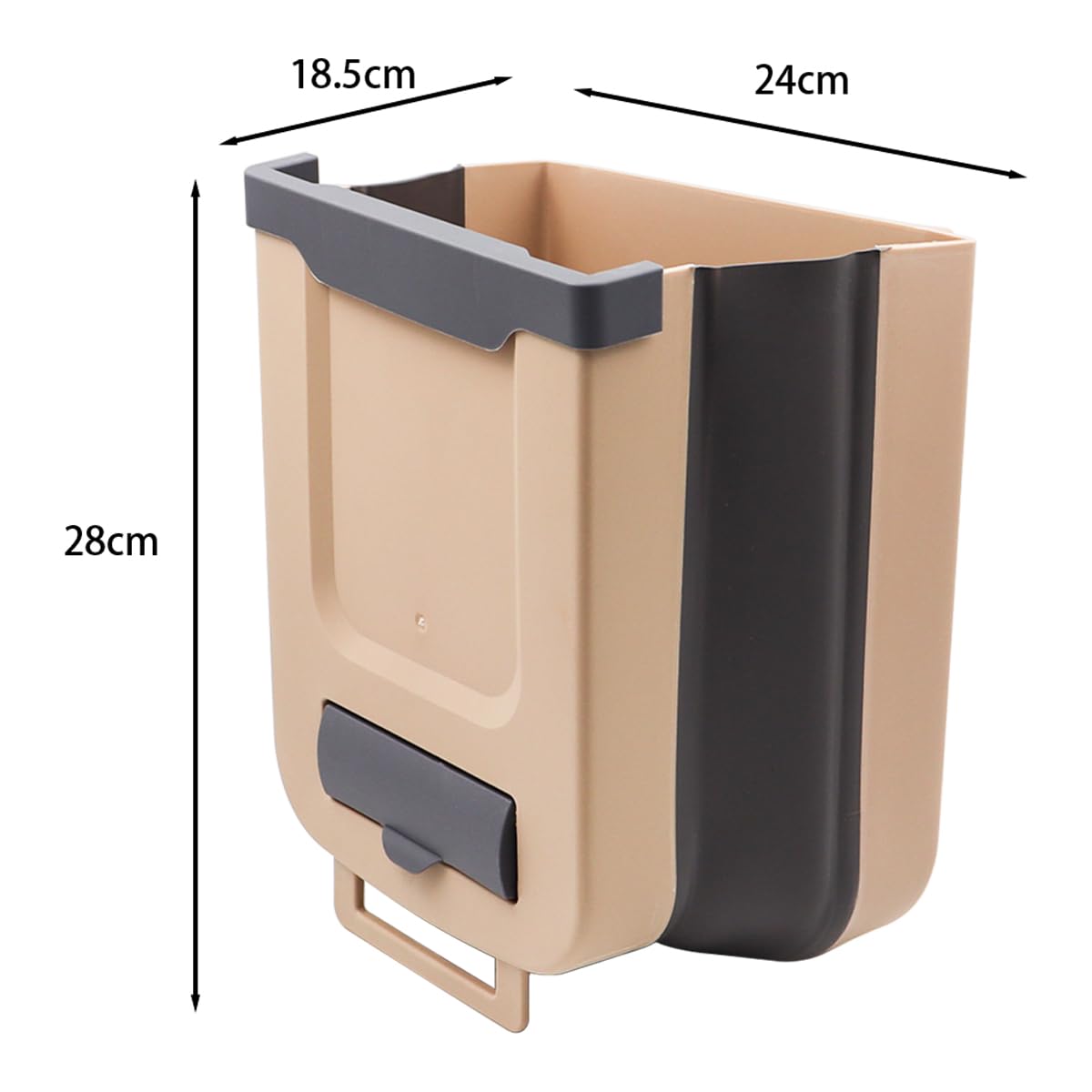 Poubelle de Cuisine Pliante Suspendue, Poubelles de Placard pour Porte d'armoire, Poubelles sous Le Comptoir d'évier, Poubelle pour Chambre à Coucher