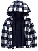 Simple Joys by Carter's Baby and Toddler Boys' Hooded Sherpa Jacket, Black/White Plaid, 18 Months