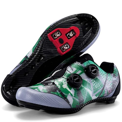 GKVUOG Zapatillas de Ciclismo Hombre, Zapatos Bicicleta de Carretera