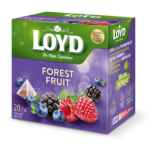 Loyd Herbal Tea with Forest Fruits Pyramids Bag 10 x 2 g