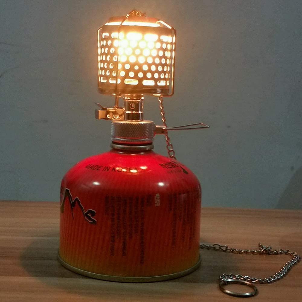 Lampa namiotowa kempingowa mini przenośna latarnia kempingowa lampa gazowa latarka wisząca szklana lampa komin z butanem jako paliwo